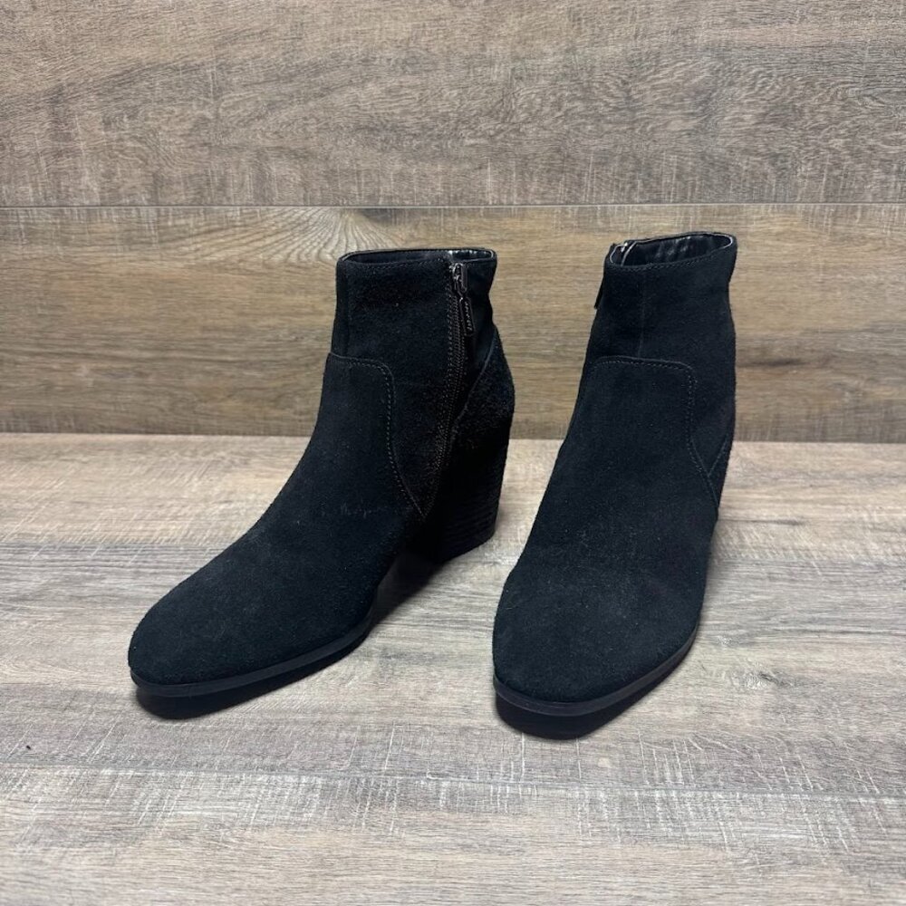 Blondo Black Suede Waterproof Ankle Boots Women's Size 10